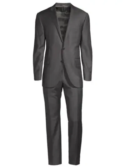 Shop Corneliani Men's Classic Wool Suit In Grey