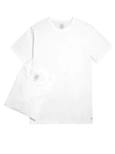 Shop Calvin Klein Underwear Cotton Crewneck Tee, 2-pack In White