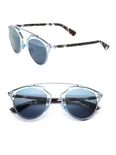 Shop Dior So Real 48mm Pantos Sunglasses In Aqua