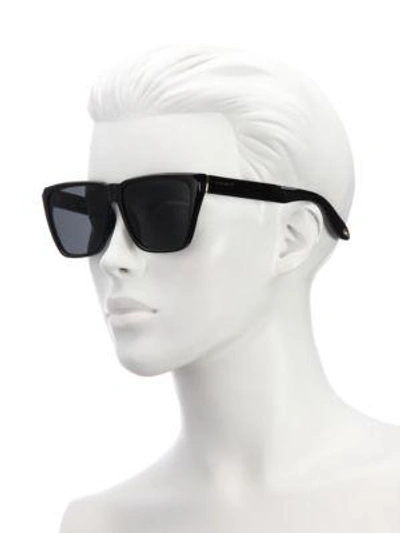 Shop Givenchy 55mm Acetate Angular Sunglasses In Black