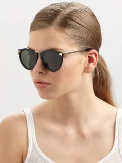 Shop Karen Walker Harvest Sunglasses In Black