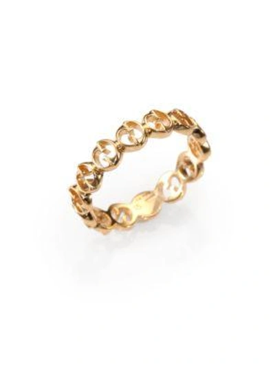 Shop Gucci 1973 18k Rose Gold Band Ring