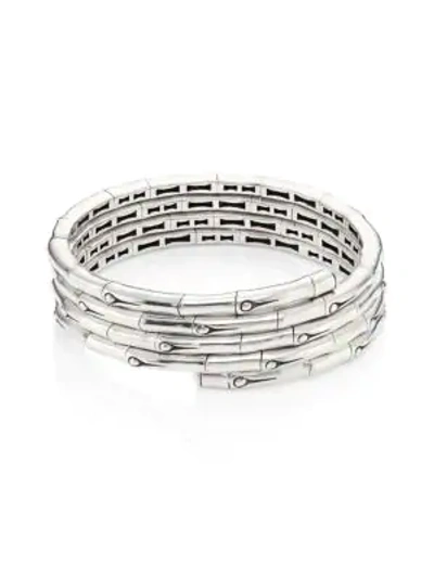 Shop John Hardy Women's Bamboo Sterling Silver Coil Bracelet