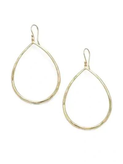Shop Ippolita Women's Classico 18k Yellow Gold Sculpted Open Teardrop Earrings