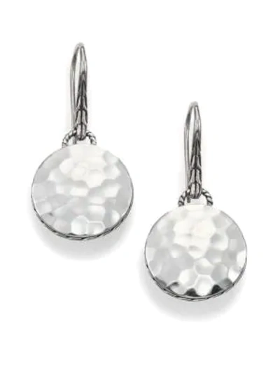 Shop John Hardy Women's Palu Sterling Silver Disc Drop Earrings