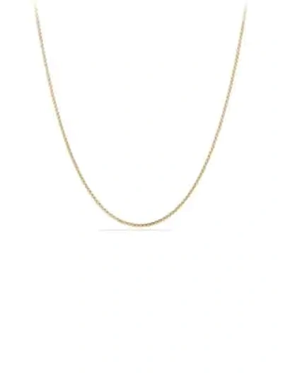 Shop David Yurman Box Chain Necklace In 18k Gold