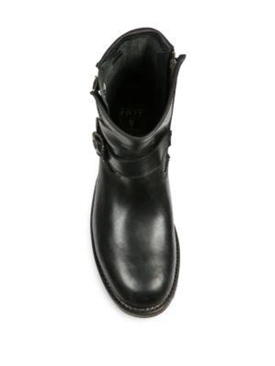 Shop Frye Logan Engineer Zip Boots In Black