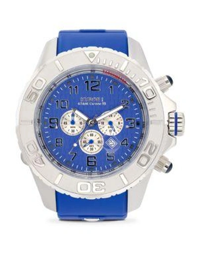 Shop Kyboe! Stainless Steel Chronograph Watch In Blue