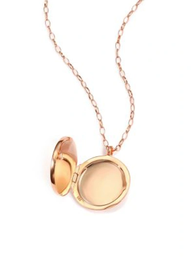Shop Astley Clarke Cosmos Diamond & 14k Rose Gold Medium Locket Necklace