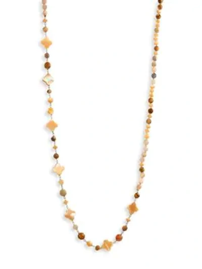 Shop Chan Luu Natural Mix-beaded Strand Necklace