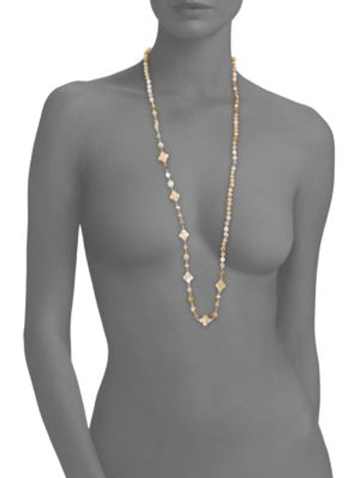 Shop Chan Luu Natural Mix-beaded Strand Necklace
