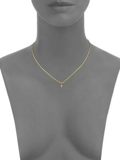 Shop Gurhan White Diamond & 24k Yellow Gold Tube Necklace