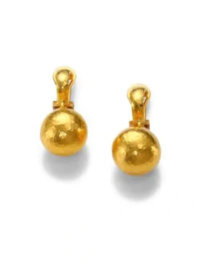 Shop Gurhan Women's 24k Yellow Gold Ball Drop Earrings