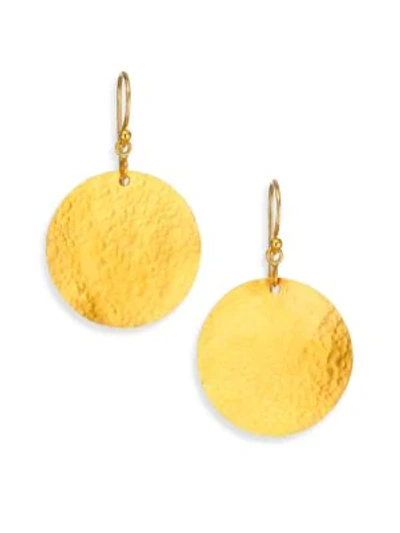 Shop Gurhan Women's Lush 24k Yellow Gold Dangling Flake Drop Earrings