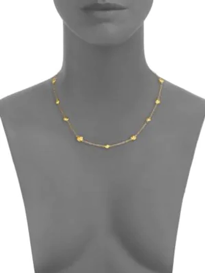 Shop Gurhan Women's Lentil 24k Yellow Gold Mini Station Necklace