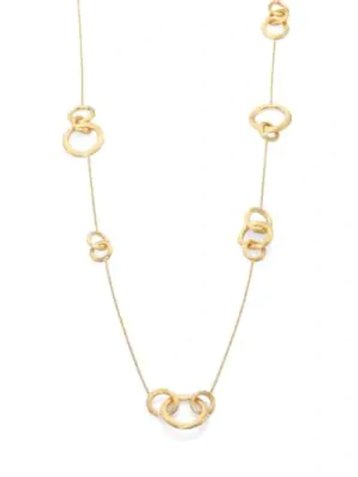 Shop Marco Bicego Jaipur Link 18k Yellow Gold Station Necklace