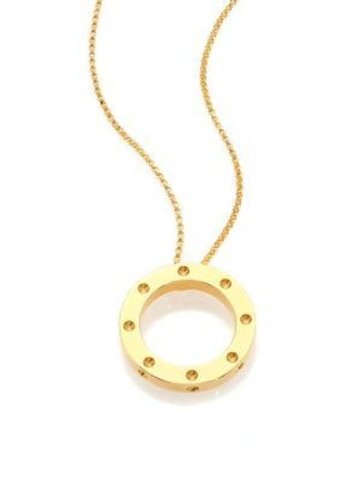 Shop Roberto Coin Women's Pois Moi 18k Yellow Gold Pendant Necklace