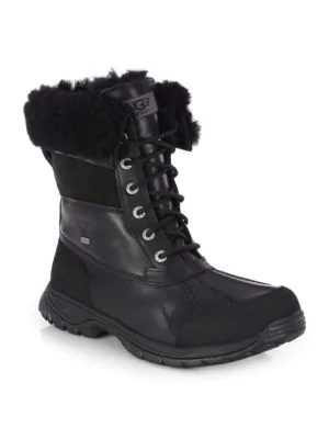 ugg men's butte boots black