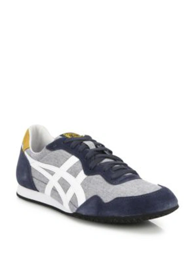 Shop Onitsuka Tiger Serrano Chambray Sneakers In India Ink