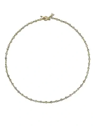 Shop Temple St Clair Classic White Sapphire & 18k Yellow Gold Station Necklace