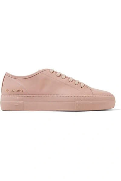 Shop Common Projects Tournament Leather Sneakers