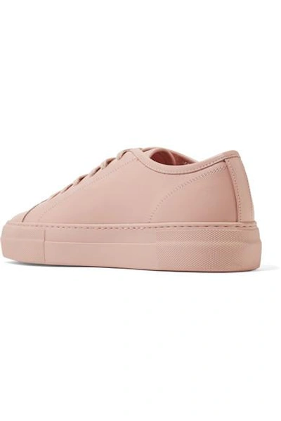 Shop Common Projects Tournament Leather Sneakers