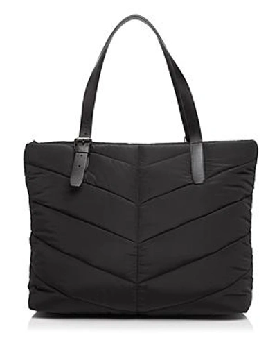 Shop Mackage Emmi Diaper Bag In Black/silver