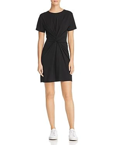 Shop Theory Knotted T-shirt Dress In Black
