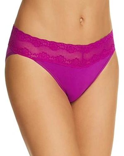 Shop Natori Bliss Perfection V-kini In Pop Peony