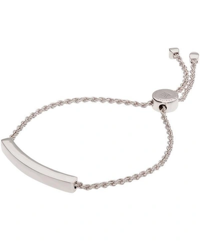 Shop Monica Vinader Silver Linear Chain Bracelet