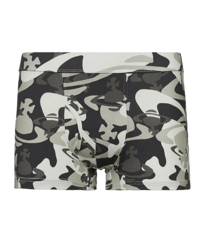 Shop Vivienne Westwood Black/grey Boxer Shorts