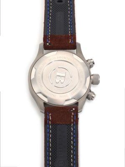 Shop Brera Orologi Men's Eterno Gmt Stainless Steel Watch In Brown