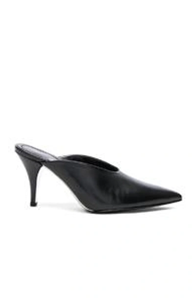 Shop Calvin Klein 205w39nyc Leather Roslynn Heels In Black