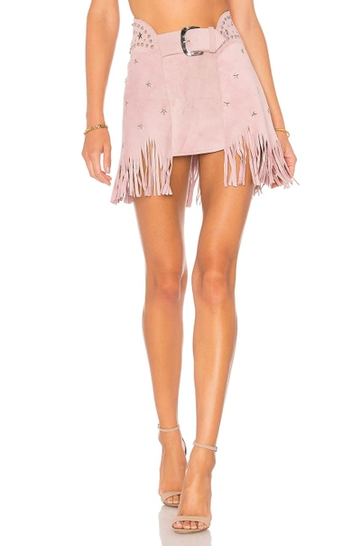 Shop Understated Leather X Revolve Paris Texas Skirt In Lavender