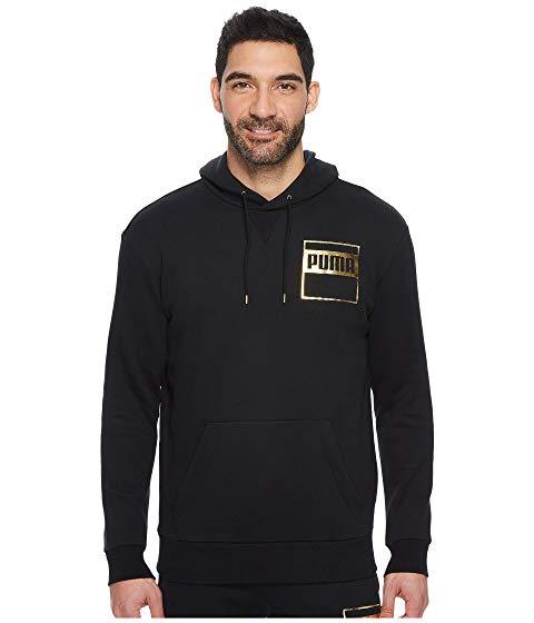 puma black and gold hoodie