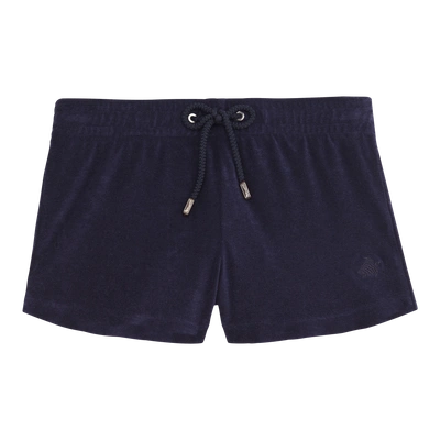 Shop Vilebrequin Women Ready To Wear - Women Terry Cloth Shortie Solid - Shorty - Fiona In Blue
