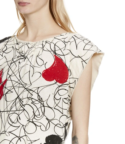 Shop Vivienne Westwood Epona Top Greggio Print In Cream