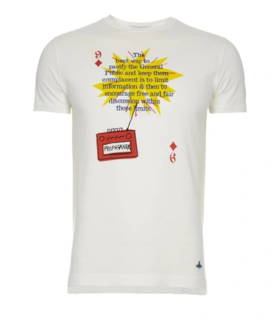 Shop Vivienne Westwood Propaganda Radio Peru T-shirt Off White
