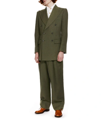 Shop Vivienne Westwood Gable Trousers Olive Green