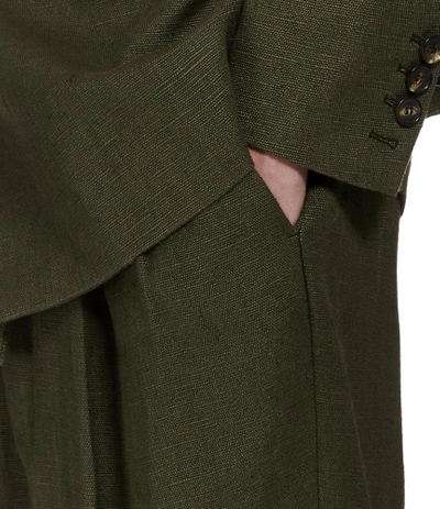 Shop Vivienne Westwood Gable Trousers Olive Green