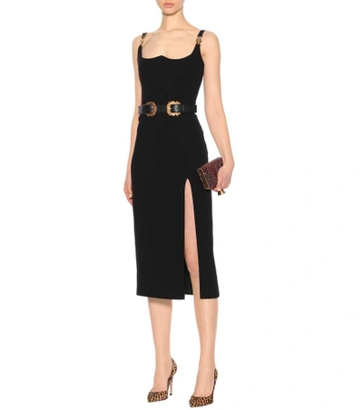 Shop Versace Silk Midi Dress