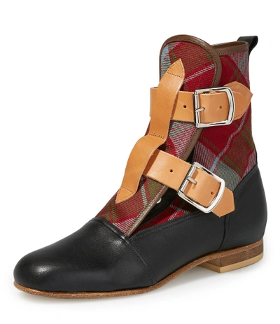 Shop Vivienne Westwood Tartan Seditionaries Boots In Multicolor/black Base