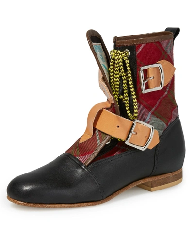 Shop Vivienne Westwood Tartan Seditionaries Boots In Multicolor/black Base