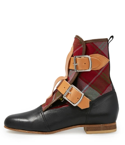 Shop Vivienne Westwood Tartan Seditionaries Boots In Multicolor/black Base