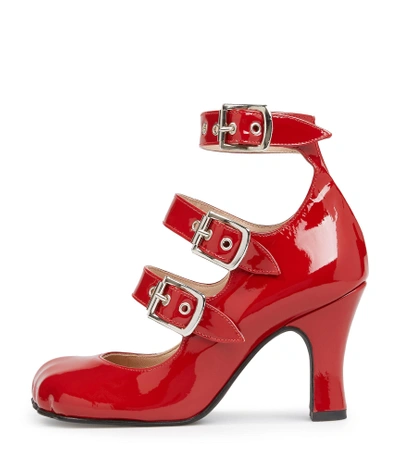 Vivienne Westwood Animal Toe 3-strap In Red