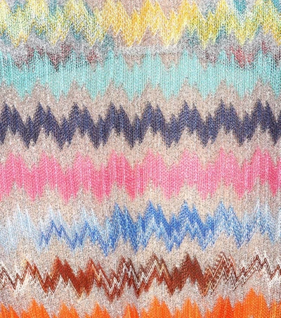 Shop Missoni Crochet-knit Halter Jumpsuit In Multicoloured