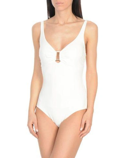 Shop Melissa Odabash One-piece Swimsuits In White