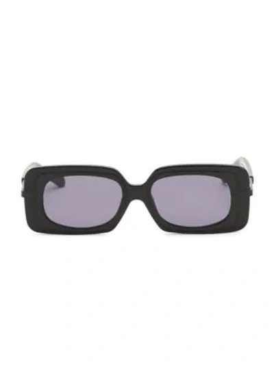 Shop Karen Walker 51mm Mr. Binnacle Black Sunglasses