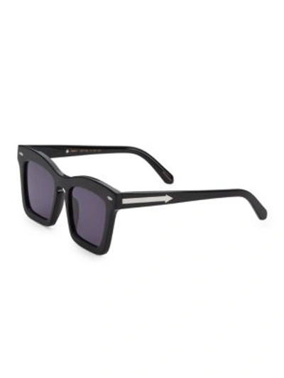 Shop Karen Walker 51mm Banks Rectangle Sunglasses In Black