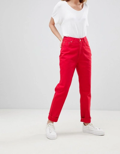 Shop Cheap Monday Mom Jean - Red